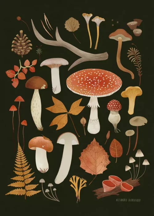 Открытка "Лесные находки"