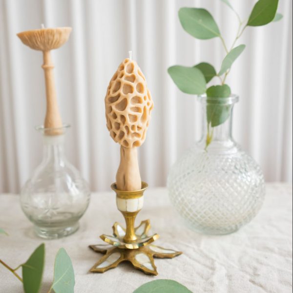 photo_2023-06-28_19-12-33 Интерьерная столовая свеча «Гриб Сморчок» • Уют от Fungiline